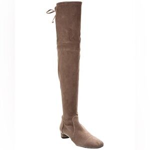 Stuart Weitzman Bridget City Over-the-Knee Suede Boots